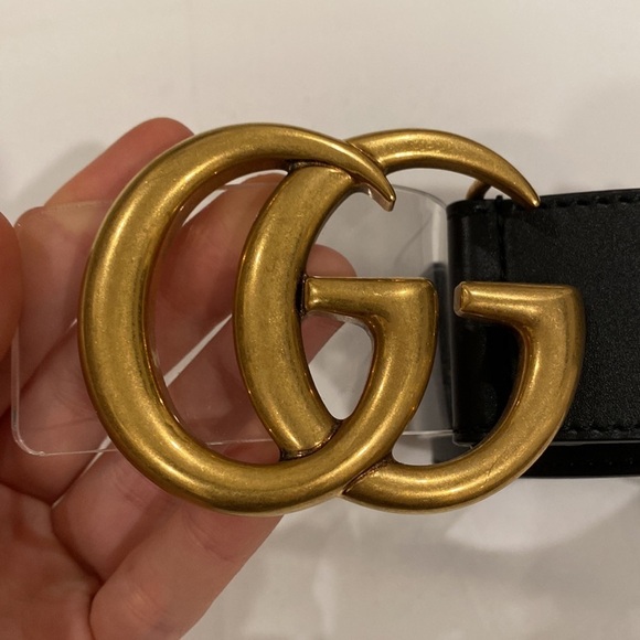 Gucci 2015 Re-Edition Black Wide Leather Belt - Picture 3 of 9